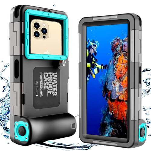 Wasserdichte Handyhülle 7.0 Zoll Unterwasser Wasserfeste Handy Wasserschutzhülle Handytasche, Wasserdicht Schwimmen Baden für iPhone 17 Pro 17 Air 17 Pro Max 16e 16 Pro 16 15 14 13 Pro Max 15 14 Plus