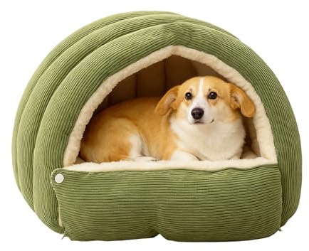 Panier pour Chat Douillet - 45x30x19cm Sac De Couchage Moelleux avec Coussin Amovible | Tente Moelleuse Et Chaude | Douillet pour Chien | Nid d'animal Chaud Chat