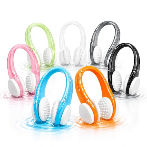 CAYLEKI 7 Pack Swimming Nose Clips Soft Silicone Swim Nose Clip Set with Storage Case Multicolour Anti Slip Nose Plugs for Adults Kids Aged 7 Plus Swimming Diving Surfing Snorkelling