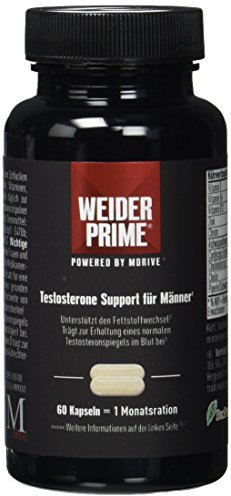 Weider Prime Testosterona para Hombres - 60 Cápsulas