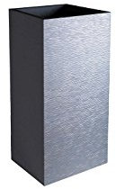 EDA Plastiques Pot carré GRAPHIT Gris anthracite 39,5 x 39,5 x 80 cm 13738 G.ANT SX1