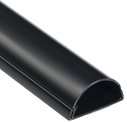 D-Line 788.006UK Kabelmanagementkanal – 1 Meter, Schwarz, 4er-Mppchen