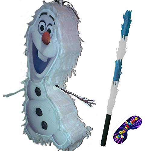 Snowman Pinata with stick and mask