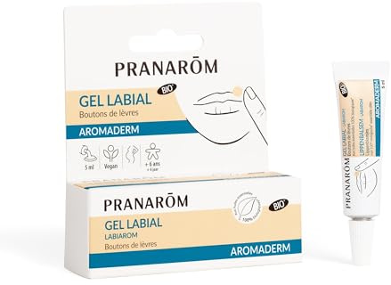 PRANARÔM - Gel Labial BIO - Boutons de Lèvres - Huiles Essentielles 100% pures et intégrales - 5 ml