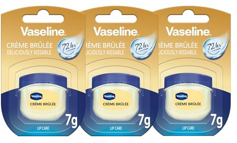 Vaseline Lip Therapy Crème Brûlée | närande läppbalsam för optimal fukt | (Crème Brûlée (3-pack)