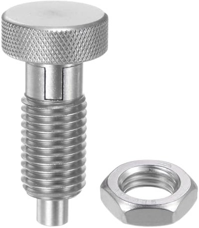 QUARKZMAN Goupille à Ressort avec Poignée Cannelée, Taille de Filetage M16, Goupille de Retenue Rétractable en Acier Inoxydable