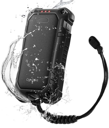 OCOOPA IP56 Vattentät Uppladdningsbar Handvärmare, 10 000 mAh PD Snabbladdning Elektrisk Handvärmare, USB Power Bank, Värme 16 timmar, inbyggd ficklampa, utomhus, camping, vandring, UT4 Extreme