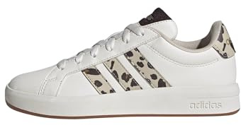 adidas Unisex Kids Grand Court 3.0 Junior Shoes, core White/Crystal Linen/Aurora Coffee, 4 UK