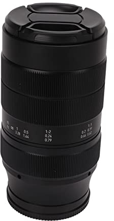 CHICIRIS 60 mm F2.8 högkvalitativ APS C manuell fokus makrolins 2 x förstoring för E-Mount-entusiaster, hållbart aluminiumlegeringsfat