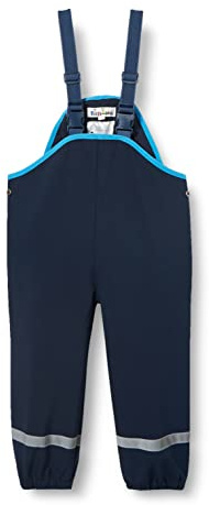 Playshoes Baby unisex softshell hängselbyxor, Blå (Marine 11), 104 cm