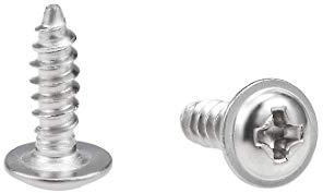 sourcing map Tornillos autorroscantes 2.3x8mmTornillo de cabeza plana Phillips Tornillos de acero inoxidable 304 Tornillos 50 piezas