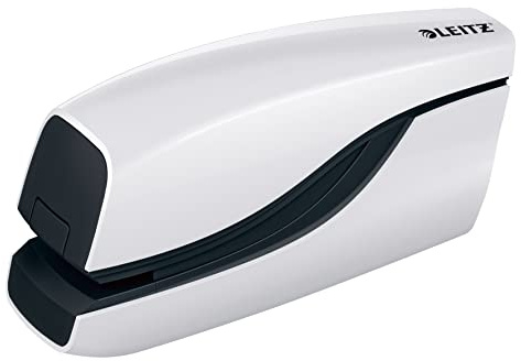 Leitz WOW Elhäftare, 10 ark, batteridriven, vit, 55661001