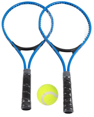 lyrlody Raquette de Tennis pour Enfants, Cadre en Alliage de Fer Robuste, Raquette de Tennis pour Enfants, Raquette de Tennis pour Enfants (Blue)