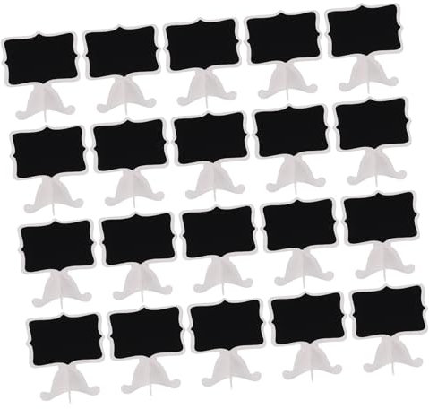 GRIRIW 20St kleine Holztafel schnullerkette Desktop-Tafel Fälschung Requisiten Dekoration Türöffner Hochzeitsdekoration bastelset basteln Memo-Tafel Holzhandwerk hölzern Weiß