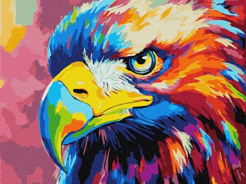 Komking Paint by Numbers Kits for Kids Adults Beginner, Paint by Number for Kids Eagle, Number Painting Craft Kit for Adults, Color Eagle 16x20inch