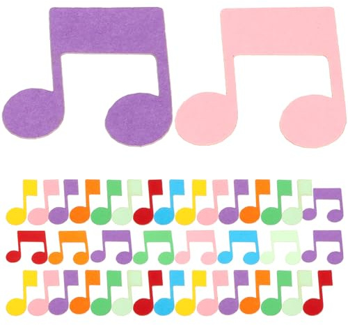 FOMIYES Coriandoli Musicali 200 Pezzi a Forma di Note Ritagliate, Decorazioni di Carta Sparse per Tavolo Feste Musicali, per Eventi e Party a Tema Musica Colore Casuale