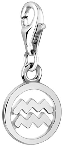 Nenalina charm segno zodiacale acquario in argento per donna 713291-000