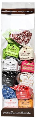 Deliano - piemonteser Trüffelschokolade - Tartufo dolce Pralinen di Antica Torroneria, handgefertigt - 10 Stück - 140g