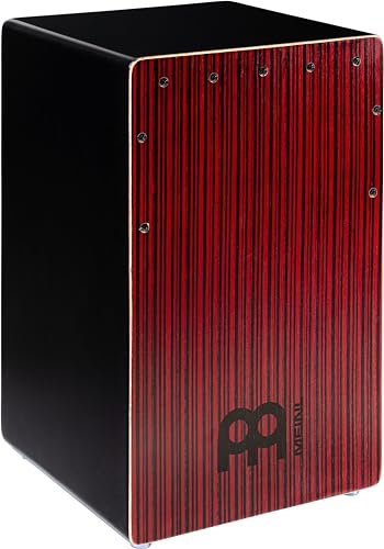 Backbeat Bass Cajon with Ported Sound Hole and Adjustable Strings for Snare Effect — NOT MADE IN CHINA — For Acoustic Music, Play with Your Hands, 2-YEAR WARRANTY