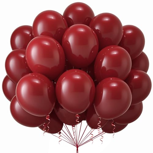 Luftballons Rot,Rote Ballons 100 Stück,Geburtstags Rot Ballon für Ballongirlande Luftballon Hochzeit Valentinstag Babyparty Graduation Partydeko