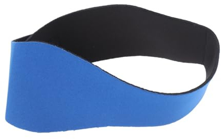 Supvox Blaues Schwimmstirnband Verstellbar Haarband für Junge Mädchen und Erwachsene Schwimmohrband für Wassersport