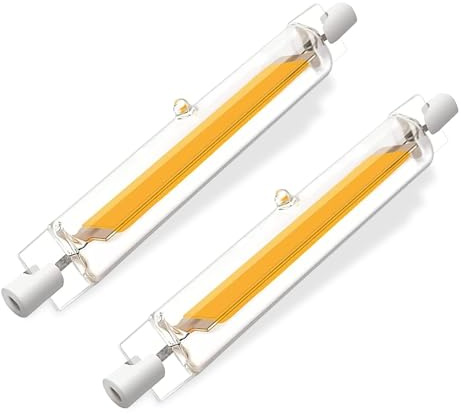 Vipfenturi Lampadine R7S LED 118 mm, dimmerabili, 20 W, equivalenti a lampadina alogena 118 mm, 200 W, senza sfarfallio, bianco caldo 3000 K, 2000 lm, AC 220 – 240 V, illuminazione a fascio 360 gradi