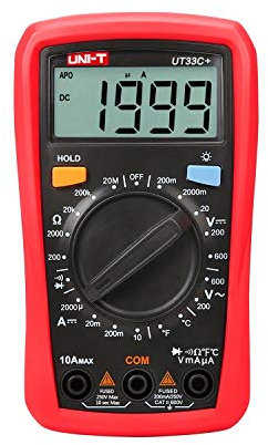 UNI-T UT33C+ Universal-Digitalmessgerät Digital-Multimeter AC/DC Messgerät Strommessgerät HOLD-Funktion