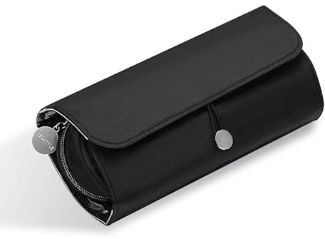 E-isata Makeup Brush Holder Storage Bag Cosmetic Case Multifunctional, 12 Pockets Brush Holder Pouch Hand Bag Makeup Travel Organizer for Girl Women