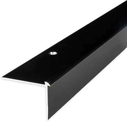 PROVISTON | Trappkant | Aluminiumanodiserad | Bronze Dark | Bredd 40 mm | Höjd 30 mm | Längd 1000 mm | Borrade | Trappkantprofil | Trappvinkel | Vinkelprofil | Kombinera vinkel | 1 del
