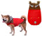 Hundemantel für Kleine Hunde, Wasserdichter Warmer Hund Wintermantel, Hundejacke, Hunderegenmantel Wasserdicht Grosse Hunde, Regenmantel Hund für Große Mittelgroße Kleine Hunde (Rot, M)