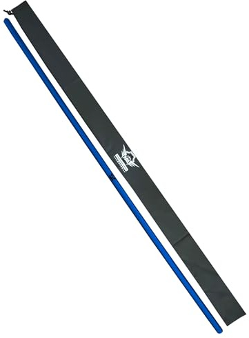 Martial Arts Armory Foam Padded Bo Staff for Safe Practice and Training with Carry Bag Case - Blue (Blue, 4 ft.)