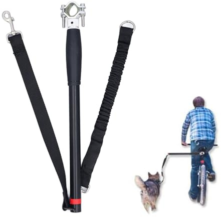 Correa para Perros de Bicicleta, Remolque de Nylon de Servicio Pesado con Correa para Bicicleta con Correa para Bicicleta para Caminar en Bicicleta