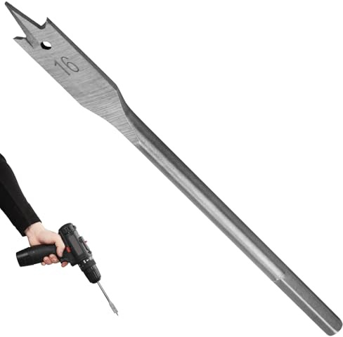 16mm Spade Wood Drill Bit for Professional Carpentry and DIY Projects – High-Carbon Steel Construction for Precision and Durability