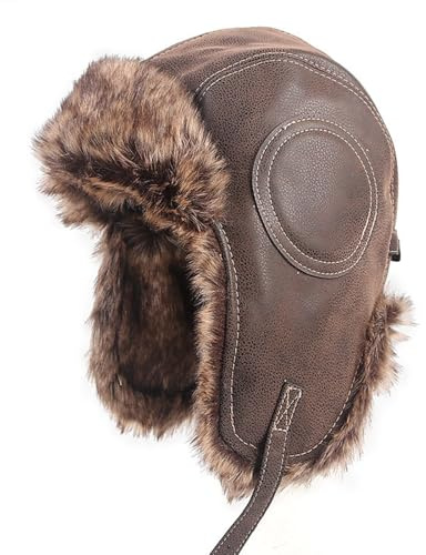HTDDSLF Unisexo Gorros de Aviador Gorro de Invierno Unisex con Orejas, Sombrero de Trampero Unisex Impermeable Invierno, Gorro de Aviador, Gorros de Atrapador, para Actividades al Aire Libre Esquí