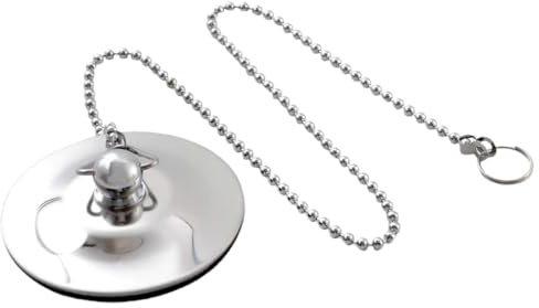 INOOMP Bathtub Drain Plug Tub Stopper Stainless Steel Bath Tub Plug with Chain Bathroom Drain Stopper for Bathtub and Sink Use