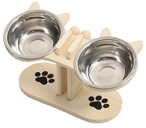 elevado para perros | de madera elevado con inclinación de 15 grados, para gatos, para gatitos, personas mayores, cachorros, interiores, viajes, hogar, suministro diario de