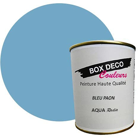 Pintura radiador a base de laca acrílica con aspecto aterciopelado Aqua Radia – 750 ml / 7,5 m², azul pavo real