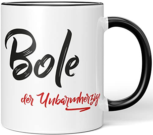 JUNIWORDS Tasse, Bole, der Unbarmherzige, Schwarz (5217325)