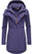 Ragwear Damen Softshellmantel Lange Übergangsjacke Outdoormantel mit Kapuze Ybela Lilac23 Gr. 3XL
