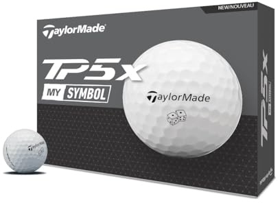 TaylorMade Golf 2024 Symbol TP5X DICE GOLFBALLS ONE Dozen