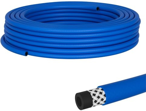 Lumonic 20m Tuyau d'air comprimé I 6mm I flexible, résistant à l'abrasion et renforcé par du tissu I Air comprimé I Tuyau d'eau I Tuyau en PVC jusqu'à 20 bar