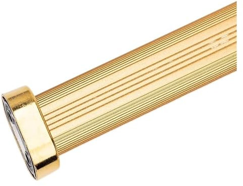 Kraftiga ovala garderobsstavar aluminiumlegering garderobsskena stång kläder hängande skåp hylla rör 140 cm skåprör gyllene