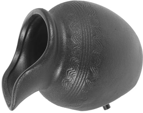 TOYANDONA Décor Fontaine Céramique Jarre avec Cascade Circulante pour Jardin Et Intérieur Pot Fontaine Paysage Résistant Céramique Vasque Décorative Compacte pour Bassin Extérieur Et Salon