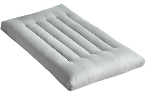 Almohada Ultraplana para Dormir, Almohada de 6 cm de Altura, Almohada Plana, Almohada para Dormir Boca Abajo, Almohada Delgada para Dormir Boca Arriba y Boca Abajo (Gris, 65 x 40 cm)