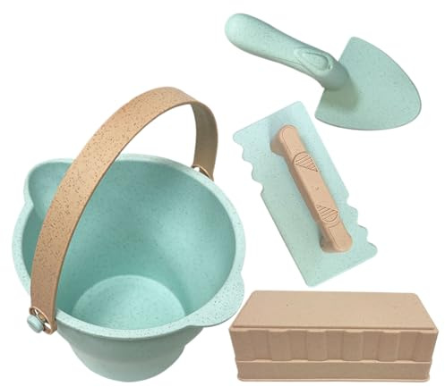 Jouets de Sable, Jouets de Plage de Voyage - Sand Box Castle Play Beach Set,Castle Sandbox kit d'outils Ensemble de Jouet de Sable avec Sac en Filet pour et Adolescents