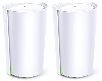 [Nuevo] TP-Link Deco X90(2-Pack) - Repetidor WiFi Mesh AX6600. Sistema AI Mesh Wi-Fi 6, Tri-Banda,1xPuerto 2.5Gbps/ 1xPuerto 1Gbp, Antena Inteligente, Modo Router/Ap, ODFMA, 4x4 MU-MIMO,WP3,