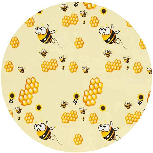 Papel De Envolver De Cera De Abejas, Paño De Cera De Abejas Redondo, Paño De Cera Degradable Respetuoso Con El Medio Ambiente, Lavable.