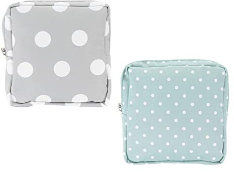 LHQYKHOZ 2 Pack Sanitary Napkin Storage Bag Portable Period Bags Cotton Cloth Portable Sanitary Napkin Pads Bags Tampon Storage Bag for Teen Girls Women Ladies.