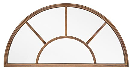 La Hacienda Specchio ad arco a mezza luna invecchiato, 100 x 50 cm, oro