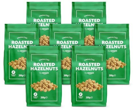 by Amazon Nocciole tostate, 1400g, 7 Paquetes de 200g